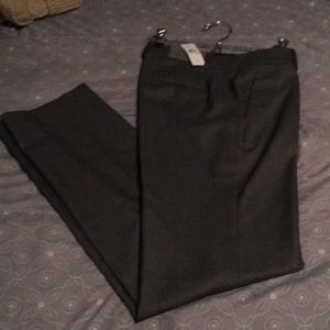 Ann Taylor Slate Gray Trouser Leg Pant size 4